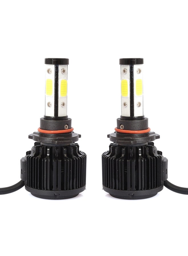 Generic 2-Piece X6 9005 36W 3600LM 6500K 4 COB LED Car Headlight Lamps  - Image 1