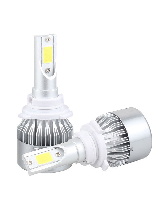Generic 2-Piece 9005 18W 1800 LM 6000K IP68 Casnbus Constant Current Car LED Headlight With 2 COB Lamps  - Image 1