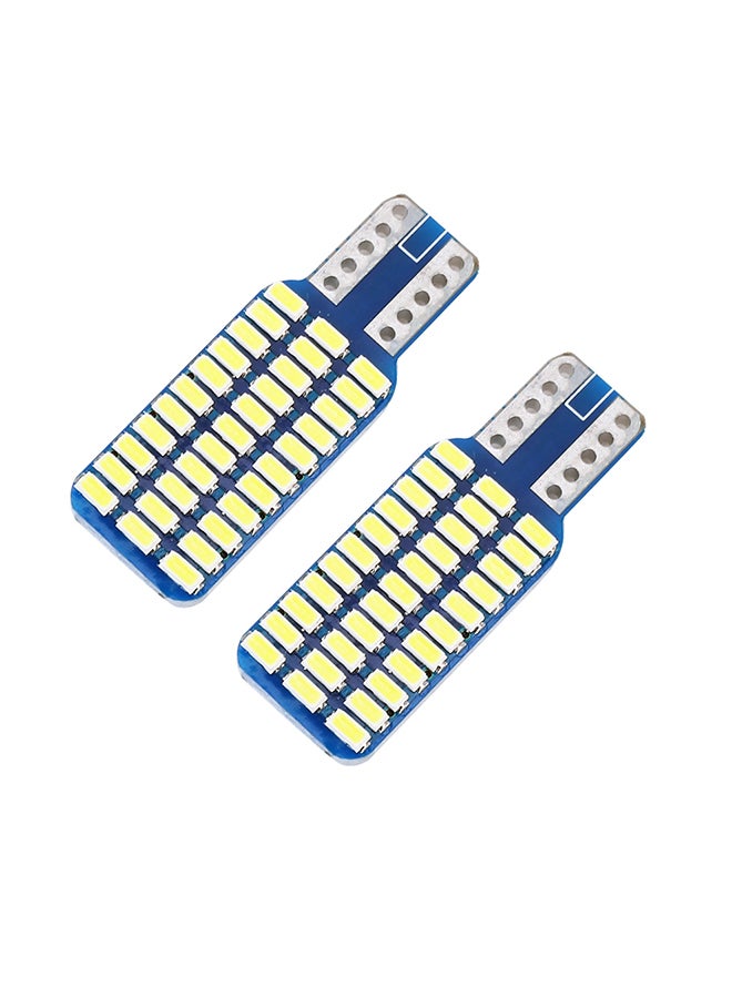 2-Piece T10 / W5W / 168 / 194 DC12V 1.2W 6000K 80LM 33 LEDs SMD-3014 Car Reading Lamp With Decoder - Image 1