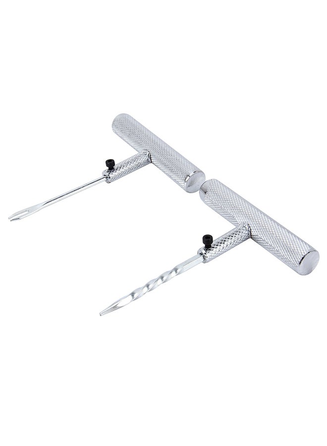 2-Piece Car Pure Metal Tire T-Handle Repair Kit - Image 1
