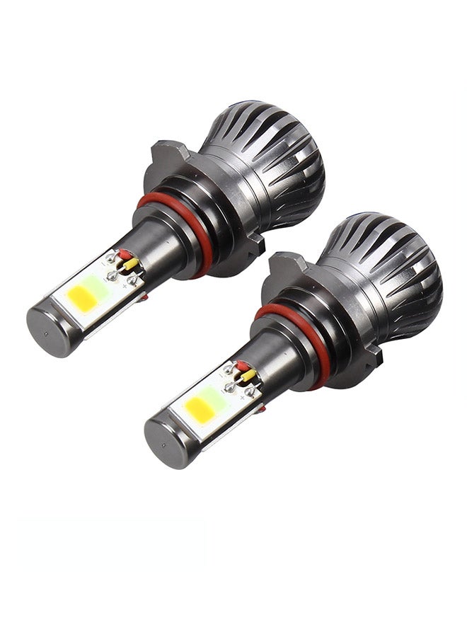 Generic 2-Piece 9006 HB4 6W 400LM Car LED Three-side COB Chips Fog Light Lamp Replacement - Image 1