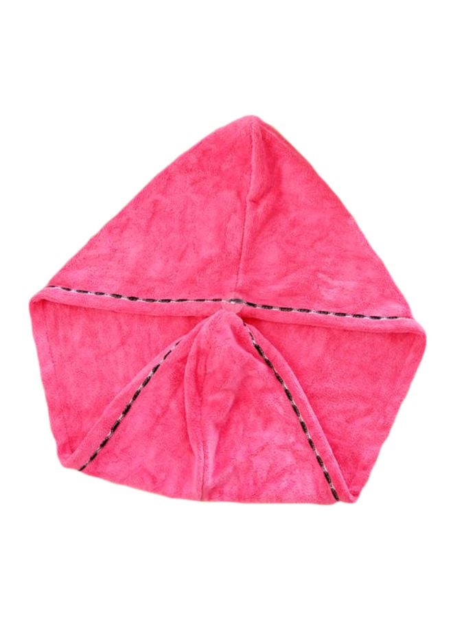 غطاء رأس للاستحمام بتصميم سريع الجفاف أحمر وردي Standard