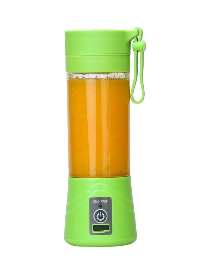 USB Rechargeable Juice Blender With 2 Sharp Blades 380 ml DW2401 Green