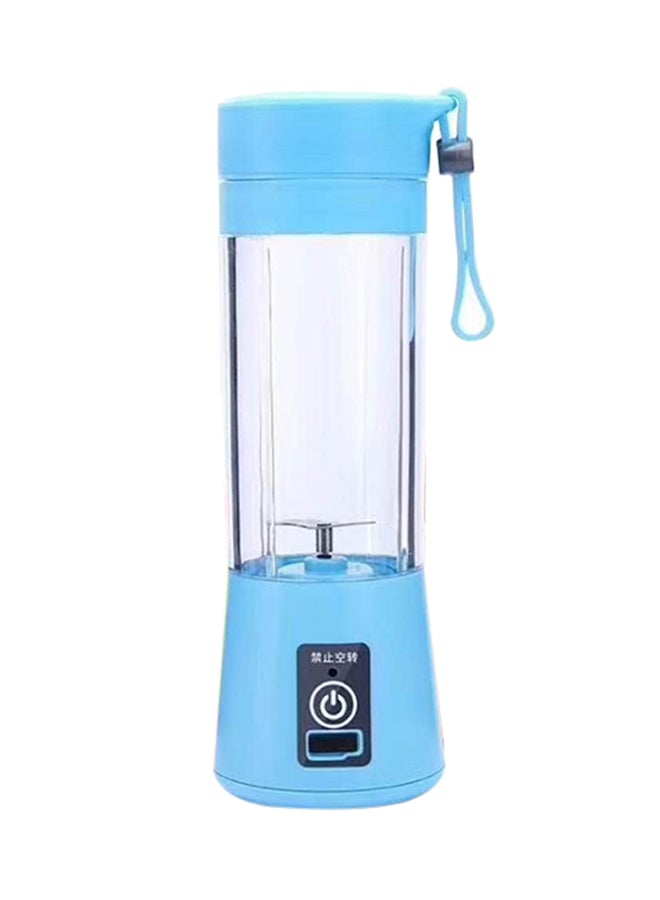 ماركة غير محددة خلاط محمول للعصائر بشفرتين حادتين قابل للشحن ومزود بمنفذ USB 380 ml DW2402 لون أزرق 