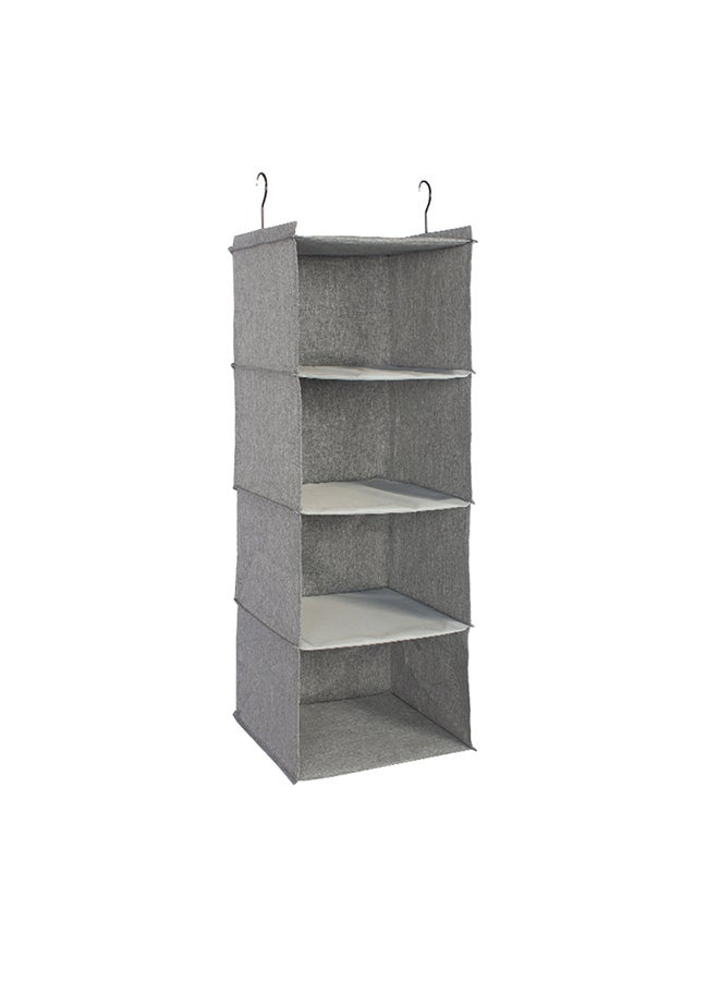 4-Shelf Multi-Layered Hanging Closet Organizer Coffee