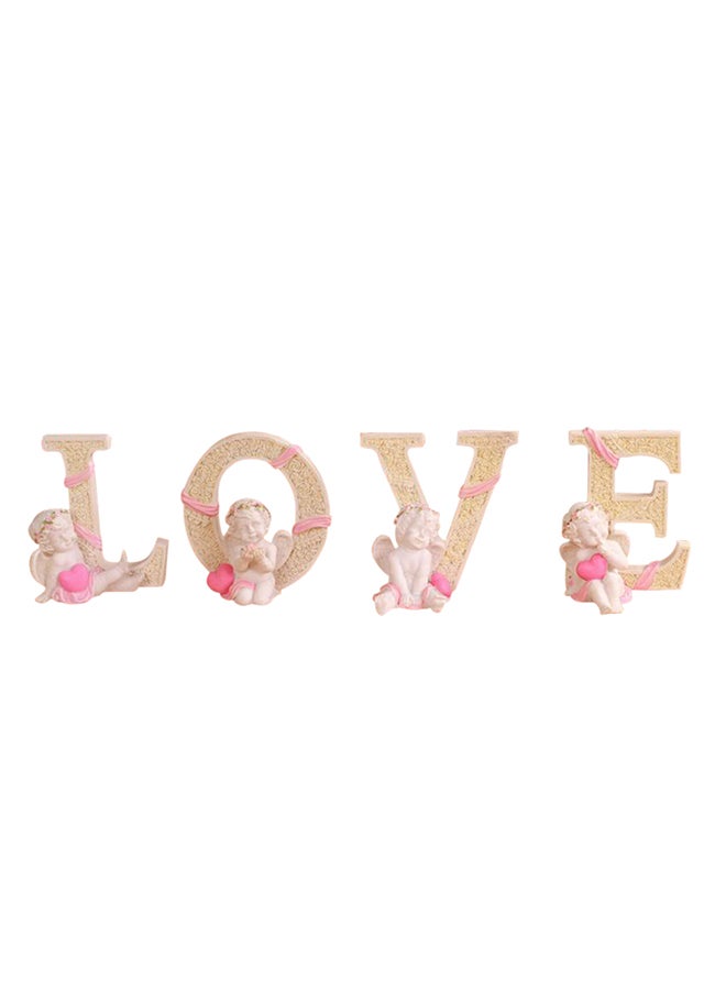 4- Piece Home Wall Decoratives Beige 