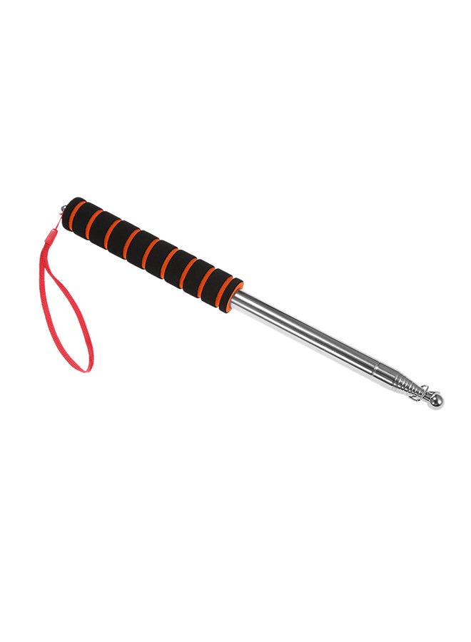 Stainless Steel Telescopic Flag Pole Black & Orange - Image 2