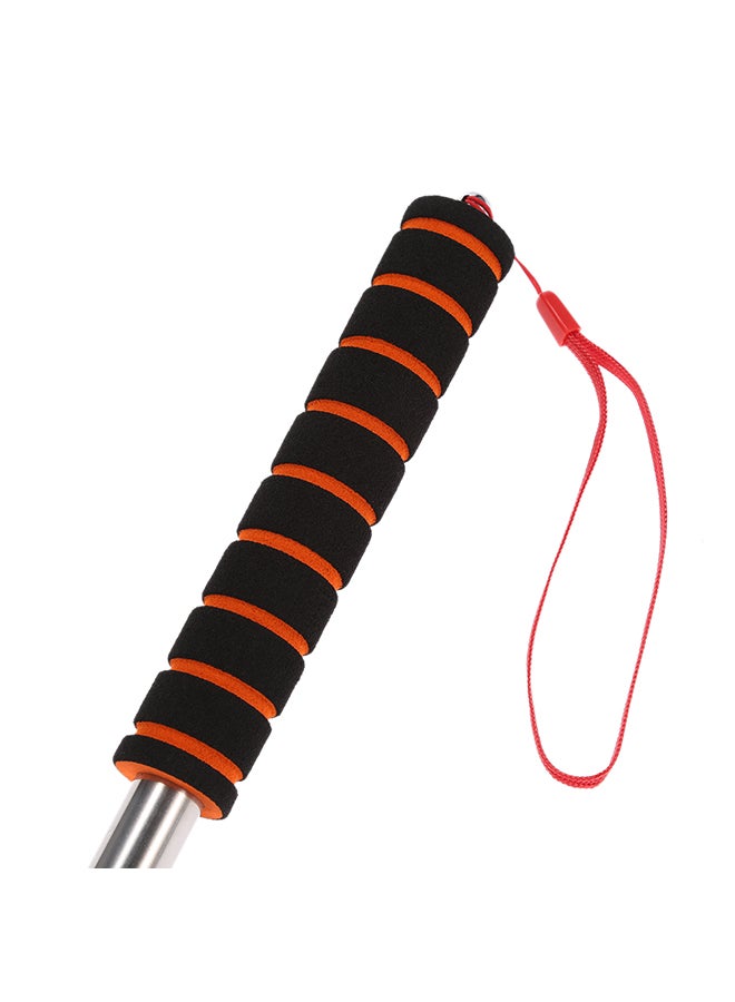 Stainless Steel Telescopic Flag Pole Black & Orange - Image 4