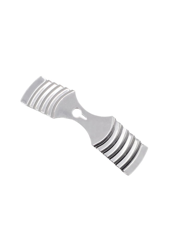 1-Hole DIY Metal Candle Wick Holder Silver  - Image 1