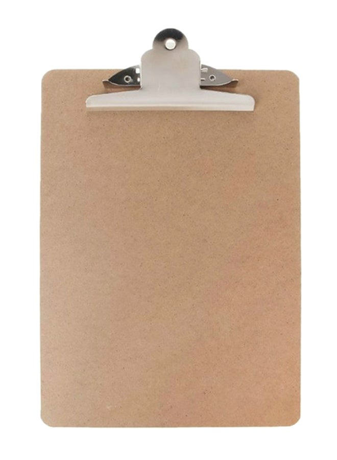 Generic Portable Clip Card File Hardboard Brown 