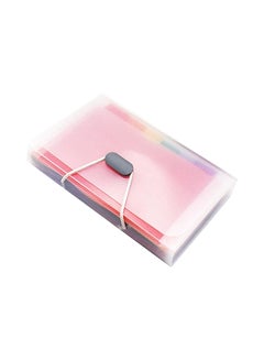 Generic 13 Grid Expanding Document Buckle Lanyard Bag Clear 