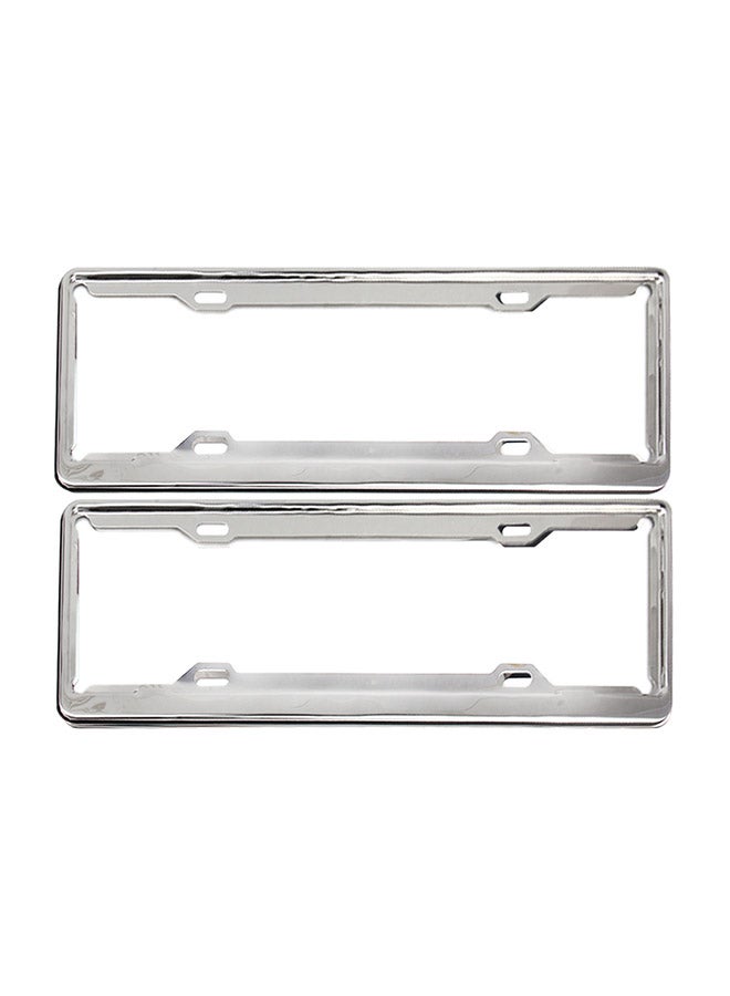 Generic 2-Piece  Stainless Steel License Plate Frame Holder 