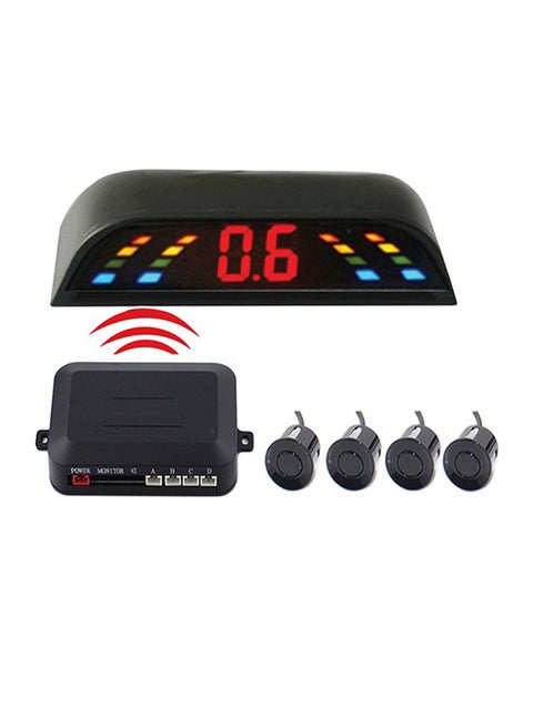 PZ-303-W Car Parking Reversing Buzzer And LED Monitor Parking Alarm Assistance System With 4 Rear Radar