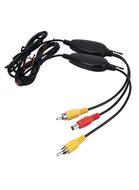2-Piece 2370MHZ Transmit / Receive Frequency Portable Navigation Wireless Rear View System Wireless Video Transmitter Receiver