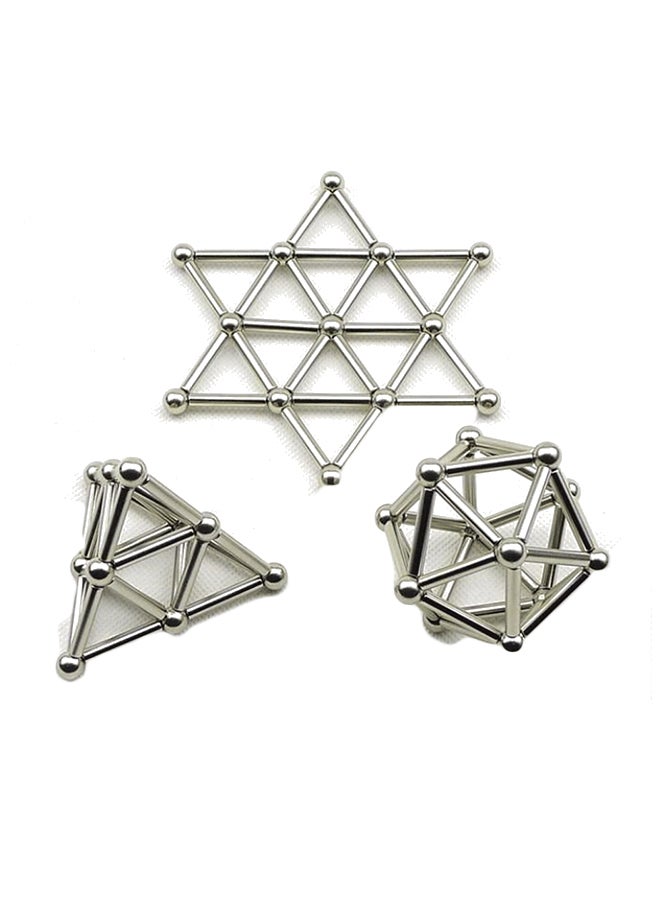 Magnetic Building Block Set With Sticks And Balls  - Image 2