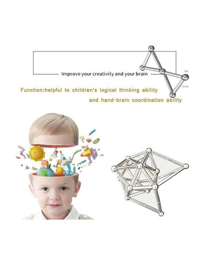 Magnetic Building Block Set With Sticks And Balls  - Image 4