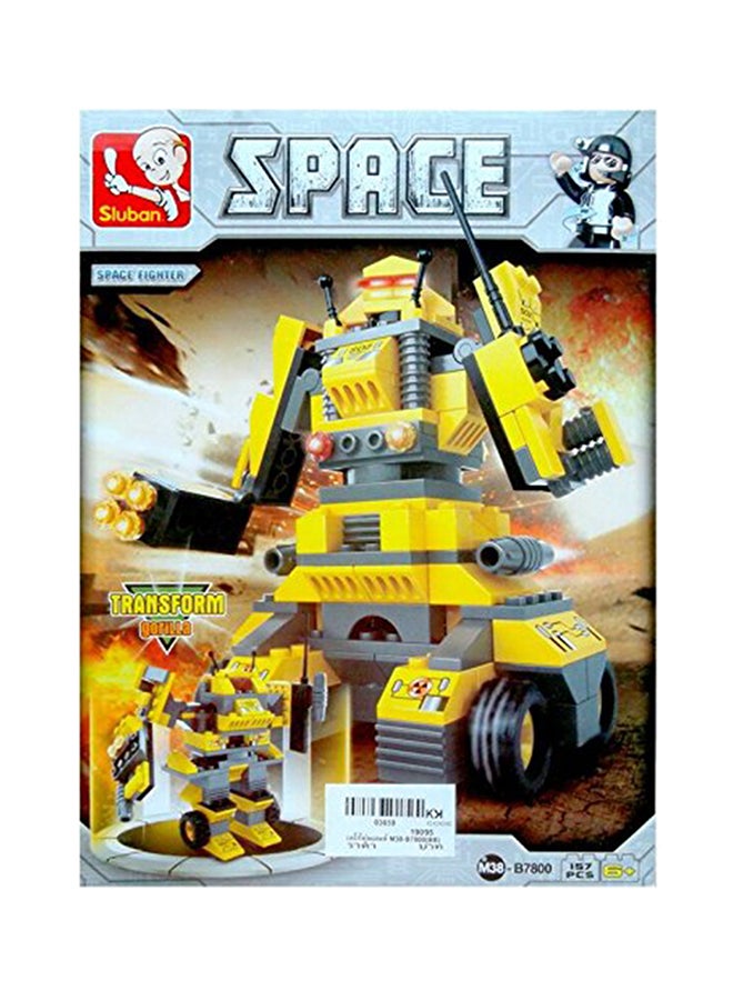 Sluban 157 -Piece Building Block Toy Set For Robot With Cannons - Image 1