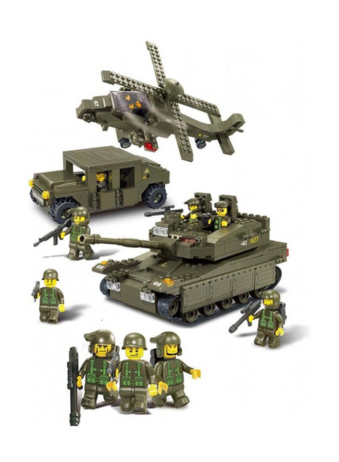 Sluban Building Block Set For Tank, Car And Helicopter - Image 2