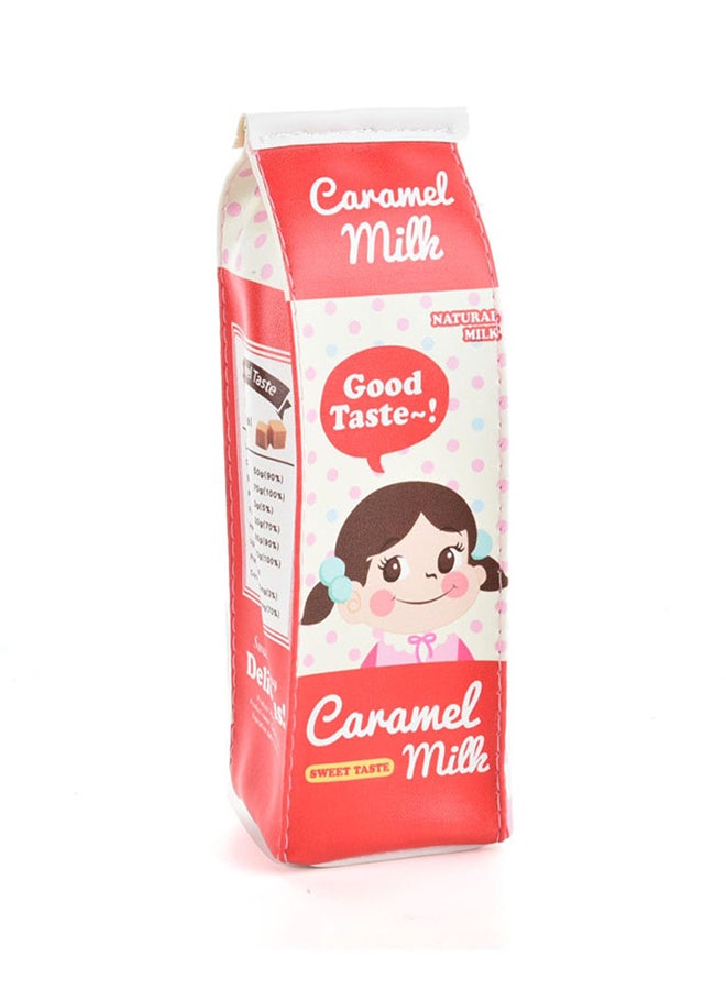 Cartoon Milk Shaped Coin Purse Red 