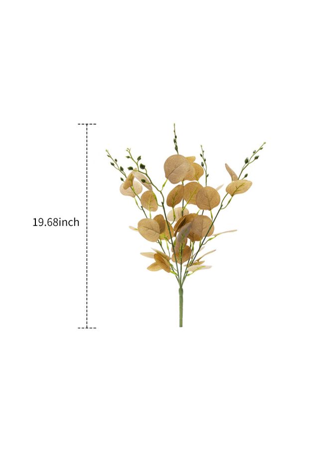 Generic Natural Artificial Foliage Plant Leaves Yellow 60 x 10 x 20centimeter  - Image 3