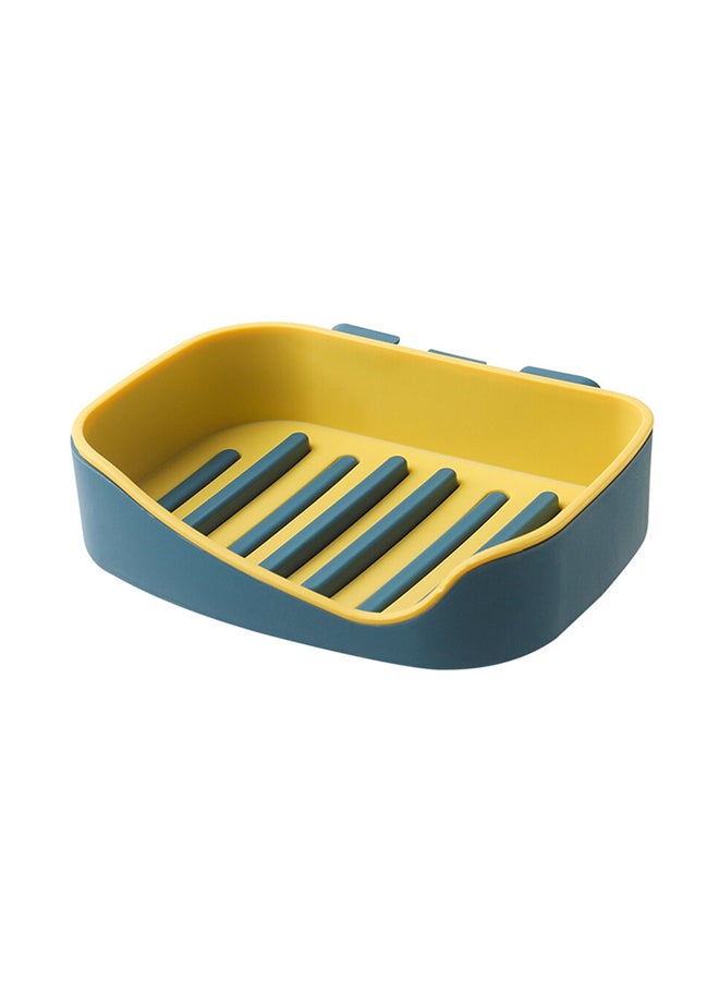 حامل صابون يثبت بالحائط أصفر 13 x 3.5 x 10سنتيغرام - Image 1