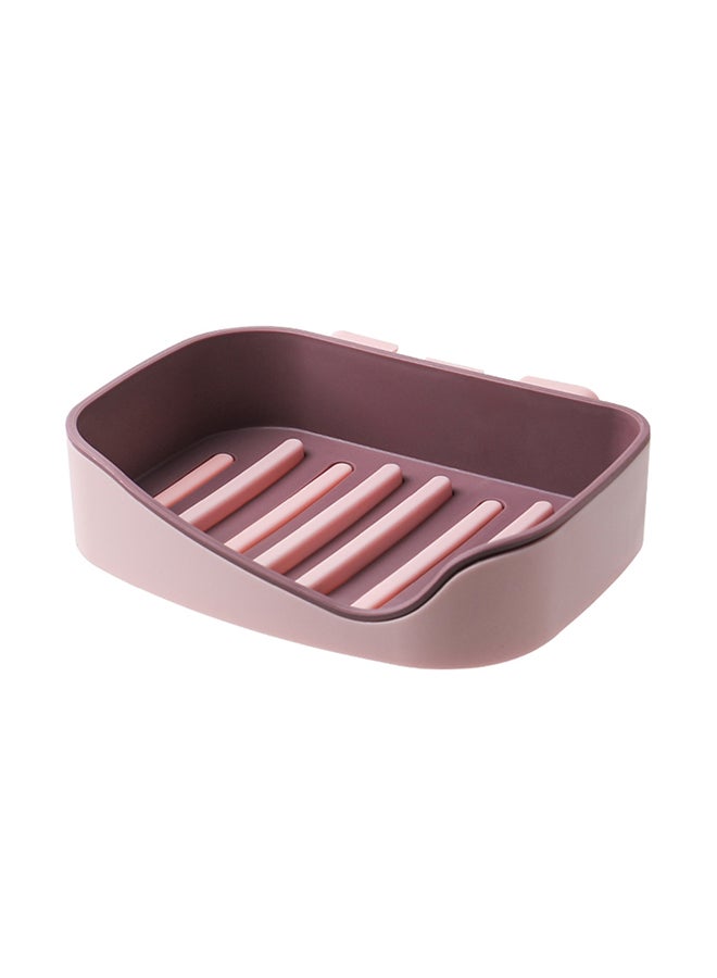 حامل صابون يثبت بالحائط أحمر 13 x 3.5 x 10سنتيغرام