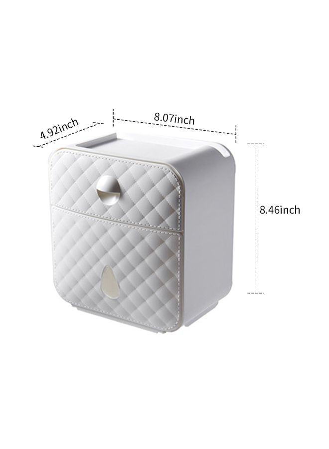 Generic - Wall Mounted Paper Towel Dispenser White 22.5x16x21.5cm - Image 1