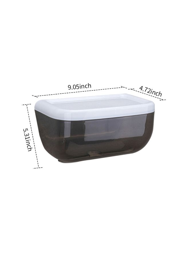 Generic - Wall Mounted Paper Towel Dispenser Black 24x13.5x14.7cm - Image 1