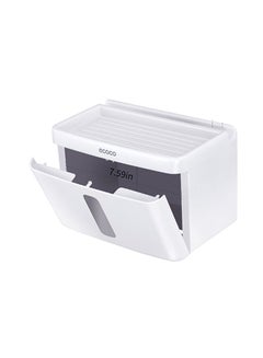 Wall Mounted Paper Towel Dispenser White 22.3x14x15cm
