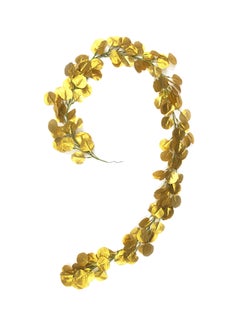 Generic Natural Artificial Hanging Garland Autumn Leaves Gold 35 x 4 x 35centimeter  - Image 1