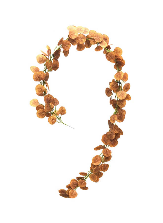 Generic Natural Artificial Hanging Garland Autumn Leaves Orange 35 x 4 x 35centimeter 