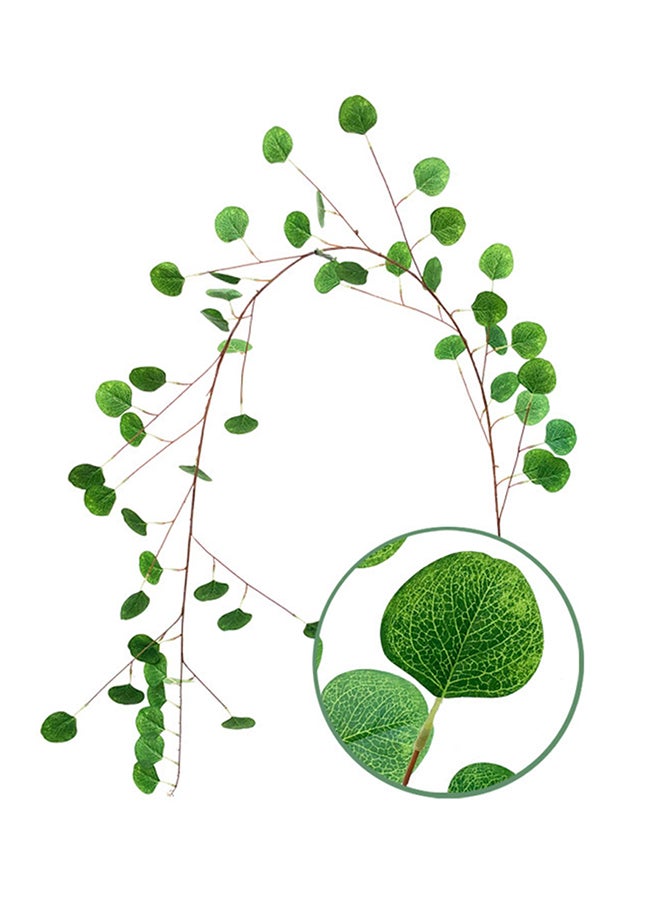 Generic Natural Artificial Hanging Garland Autumn Leaves Green 35 x 4 x 35centimeter  - Image 1
