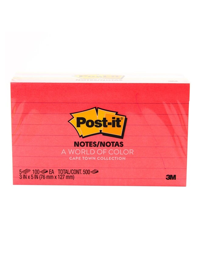 Ace UAE 5-Piece Post It  Lined Notes Pad Multicolour  - Image 2
