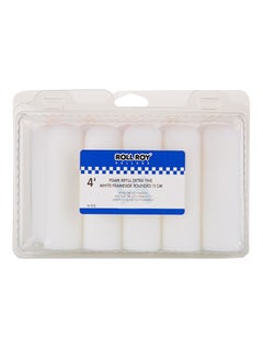 Roll Roy 10-Piece Superfine Sponge Roller Refills White 11cm 