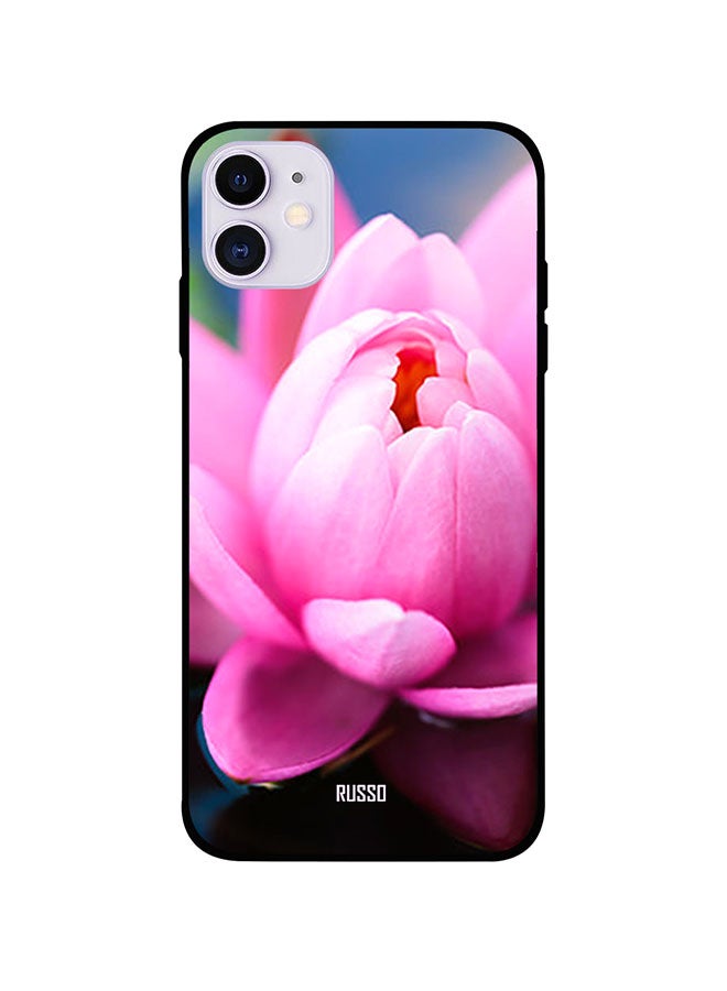 RUSSO Protective Case Cover For iPhone 11 Growing Bud Lotus 