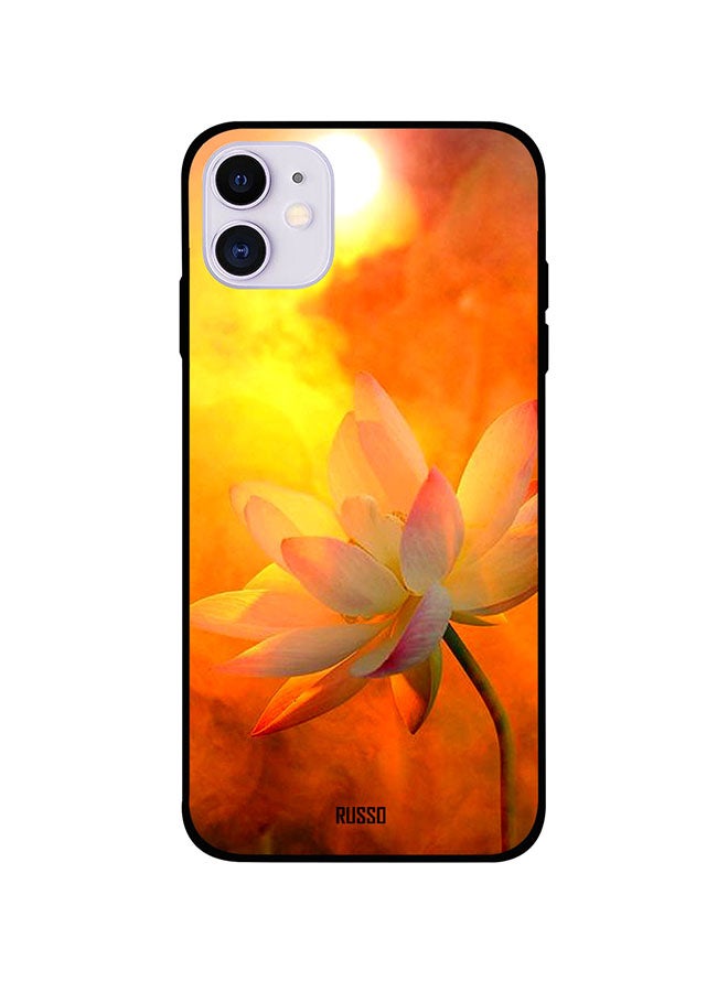 RUSSO Protective Case Cover For iPhone 11 Pink Lotus 