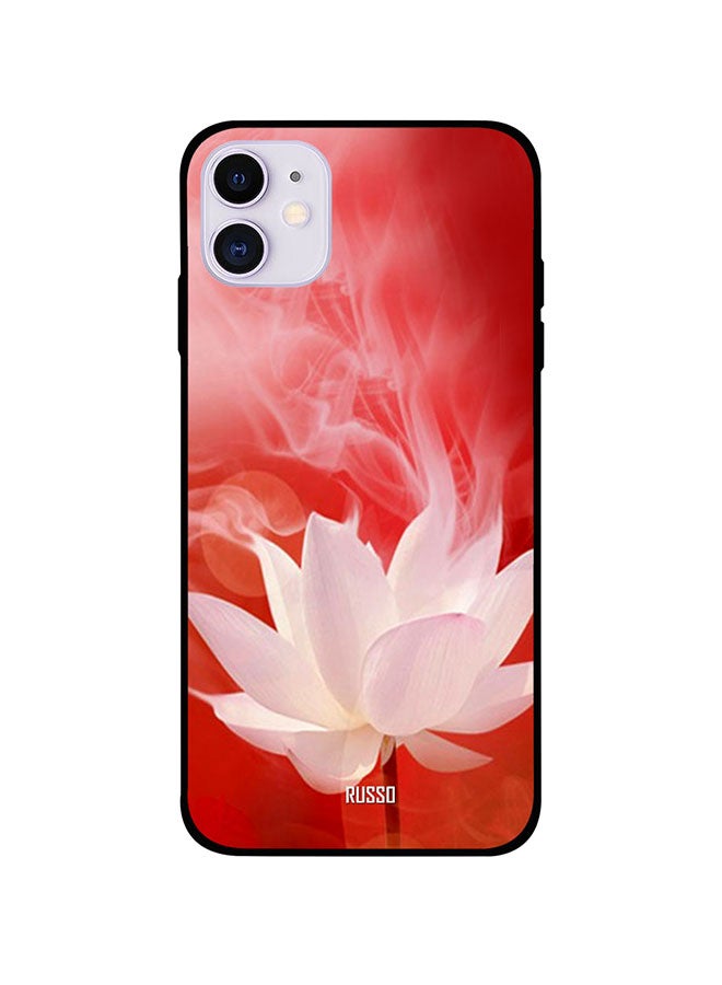 RUSSO Protective Case Cover For iPhone 11 White Lotus 