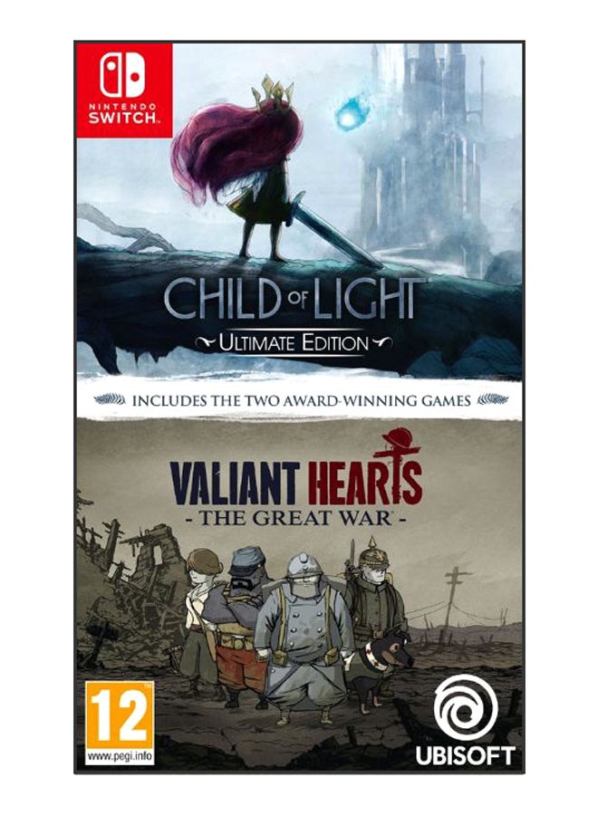 جيكاي جيمز لعبة الفيديو Child Of Light And Valiant Hearts - The Great War - (إصدار عالمي) - الأكشن والتصويب - نينتندو سويتش 