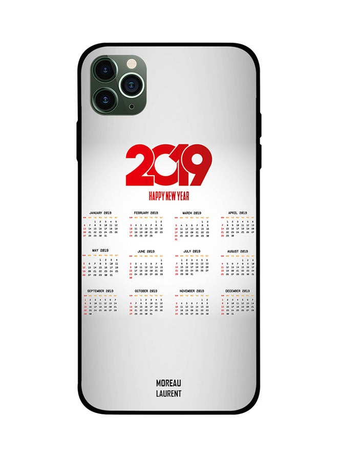 Protective Case Cover For Apple iPhone 11 Pro New Year 2019 Calendar