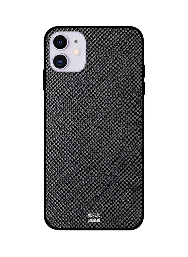 Moreau Laurent Protective Case Cover For iPhone 11 Grey And Black Dotted Pattern