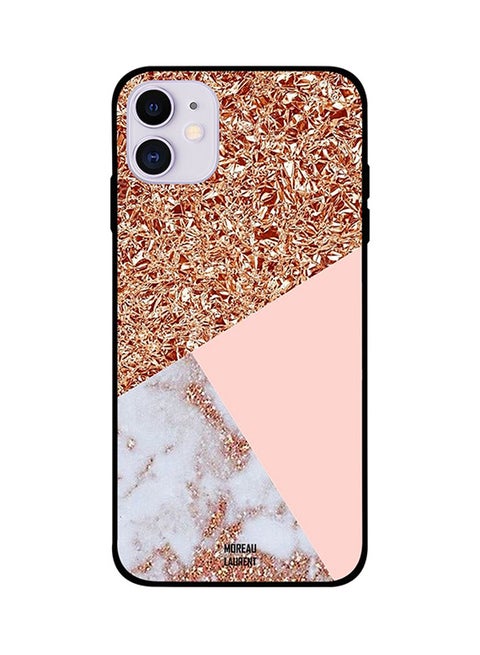 Protective Case Cover For iPhone 11 Glitters And Marble Mix Pattern