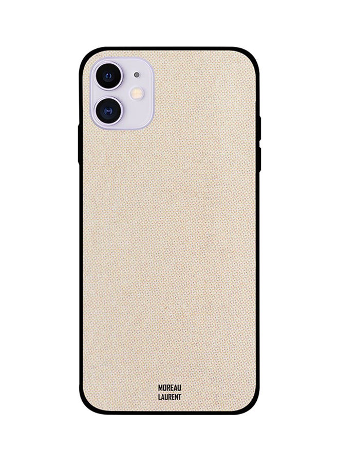 Moreau Laurent Protective Case Cover For iPhone 11 Off White Pattern