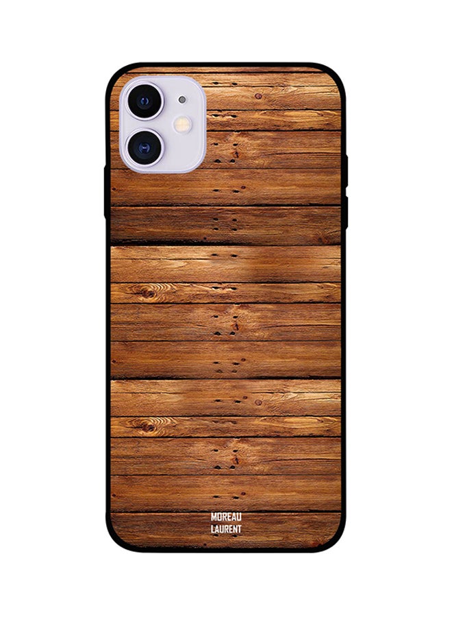Moreau Laurent Protective Case Cover For iPhone 11 Used Wooden Pattern