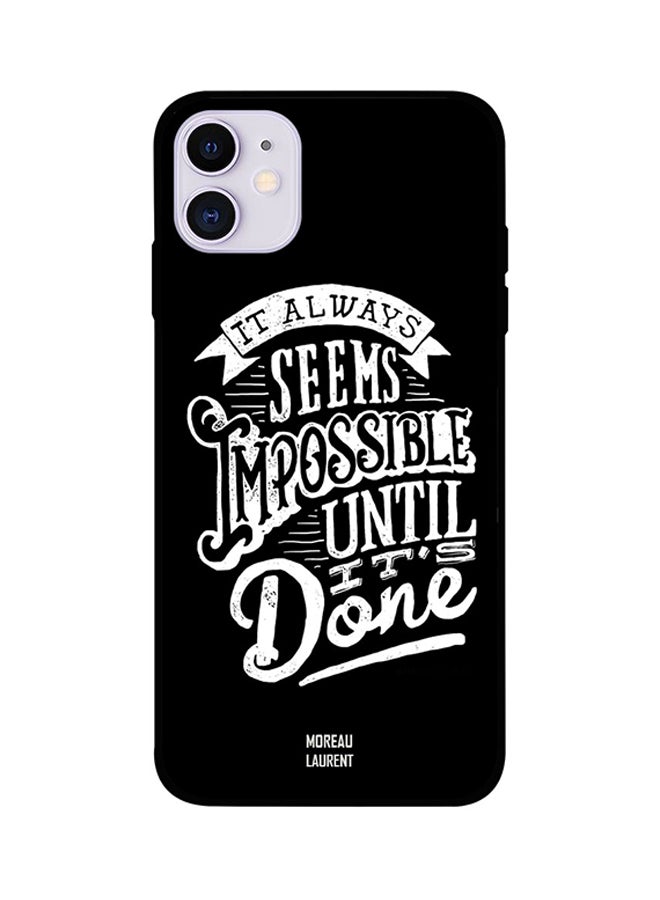 Moreau Laurent - Protective Case Cover For Apple iPhone 11 Black/White - Image 1