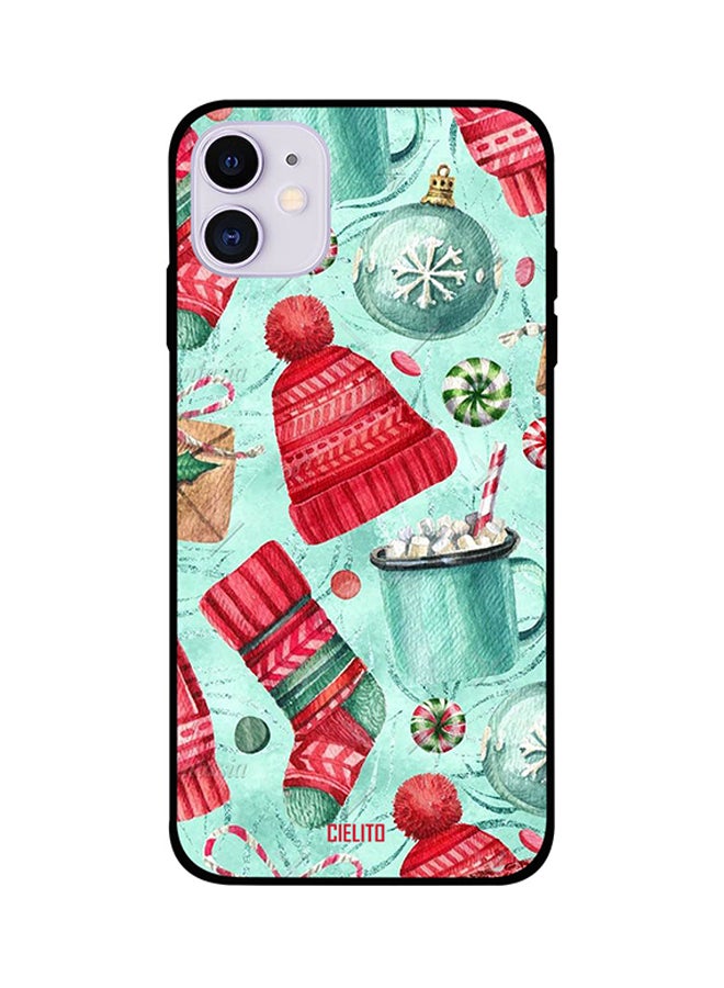 CIELITO Protective Case Cover For iPhone 11 Winter Cap And Socks