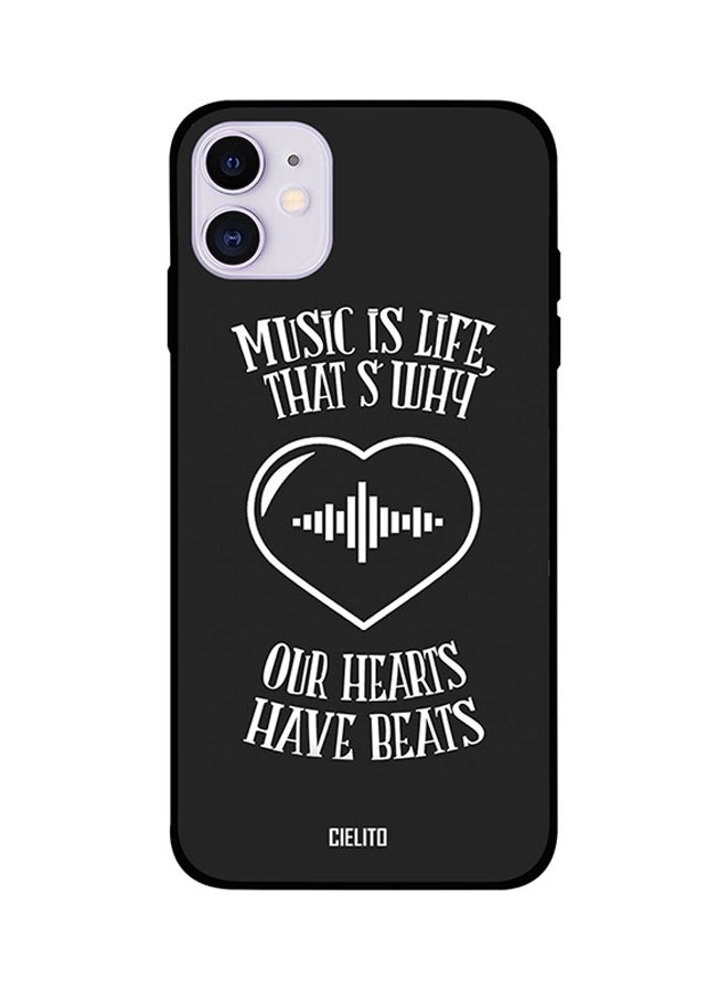 CIELITO Protective Case Cover For iPhone 11 Music And Heart Beats