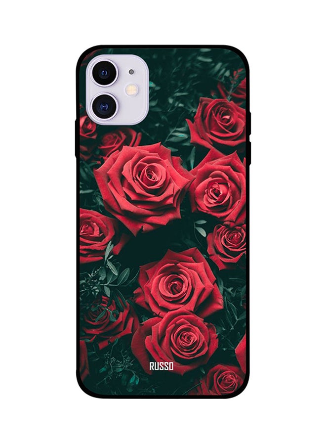 RUSSO Protective Case Cover For iPhone 11 Red Roses 