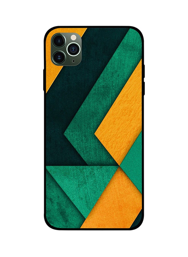 Protective Case Cover For Apple iPhone 11 Pro Dark Grey/Yellow/Green