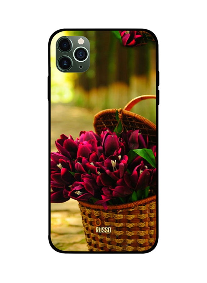 RUSSO Protective Case Cover For iPhone 11 Pro Flowers Basket