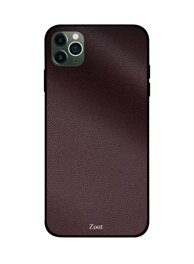 Zoot Protective Case Cover For Apple iPhone 11 Pro Brown Dots Leather Pattern